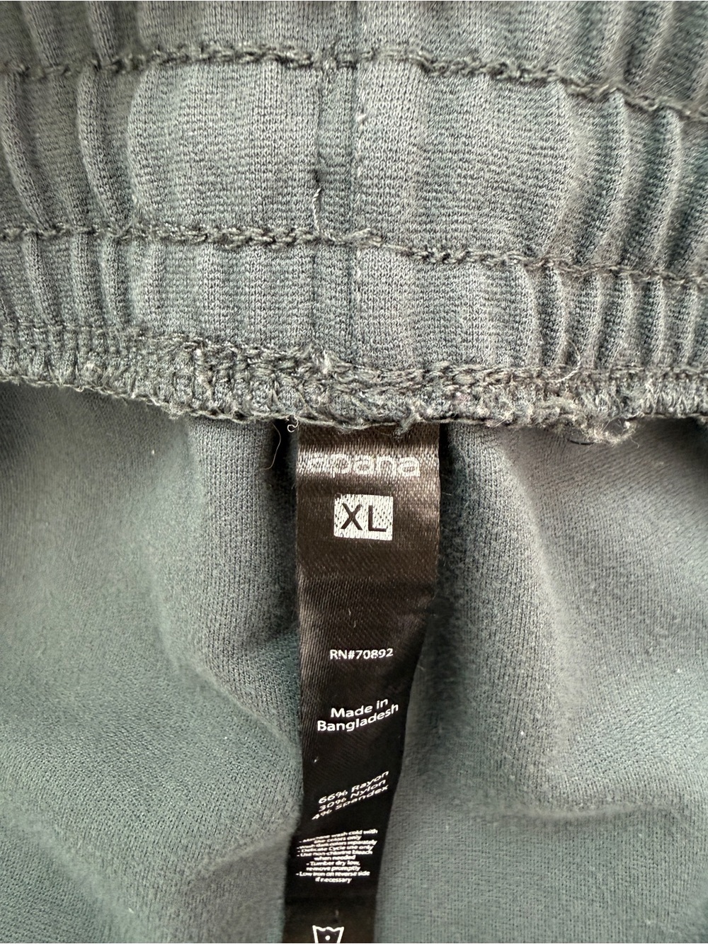 Menβs Apana Dark Green Elastic Waist Jogger Pants Size XL Athleisure - Picture 4 of 5
